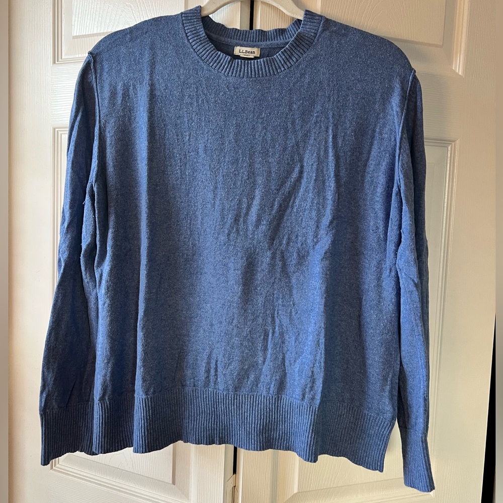 LLBean Cotton Cashmere Sweater - Medium